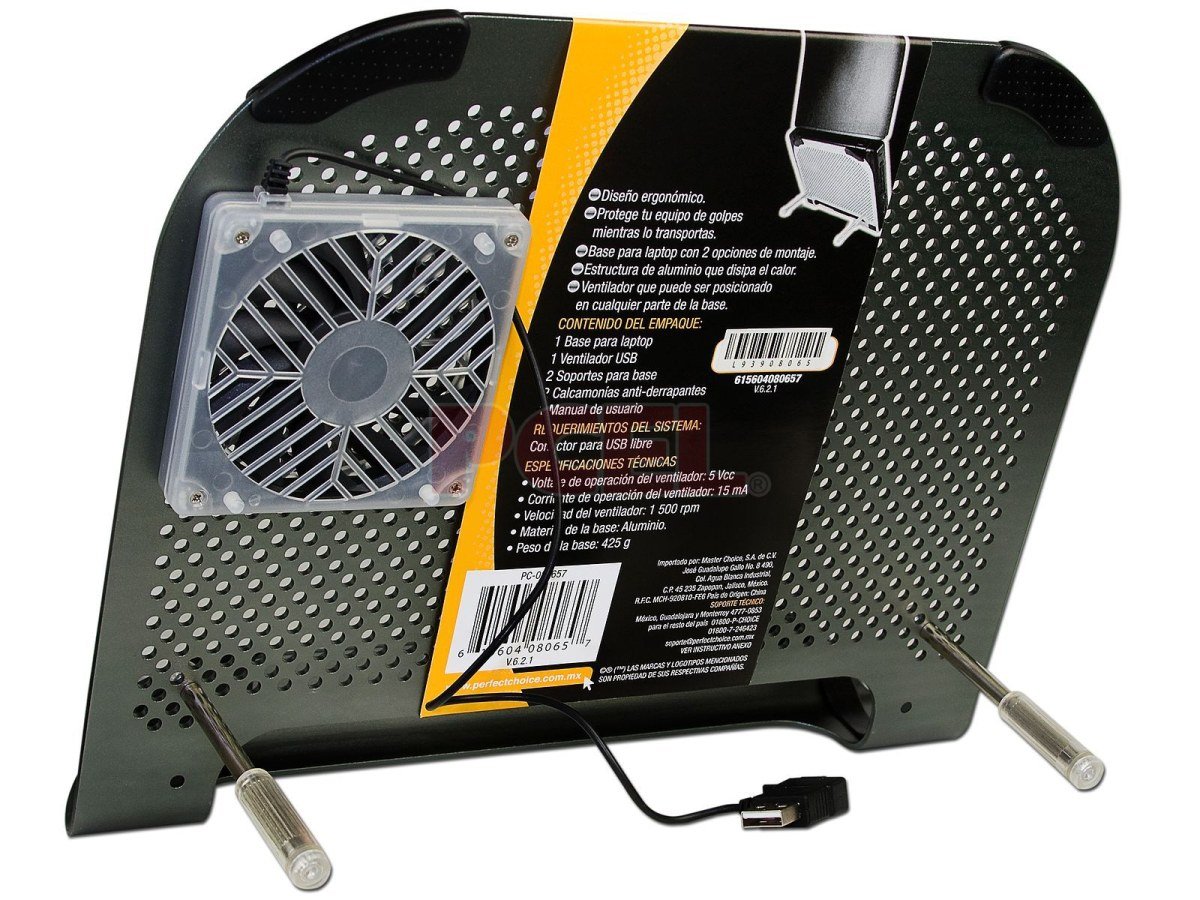 Ventilador 3 en 1 de Aluminio para Netbook