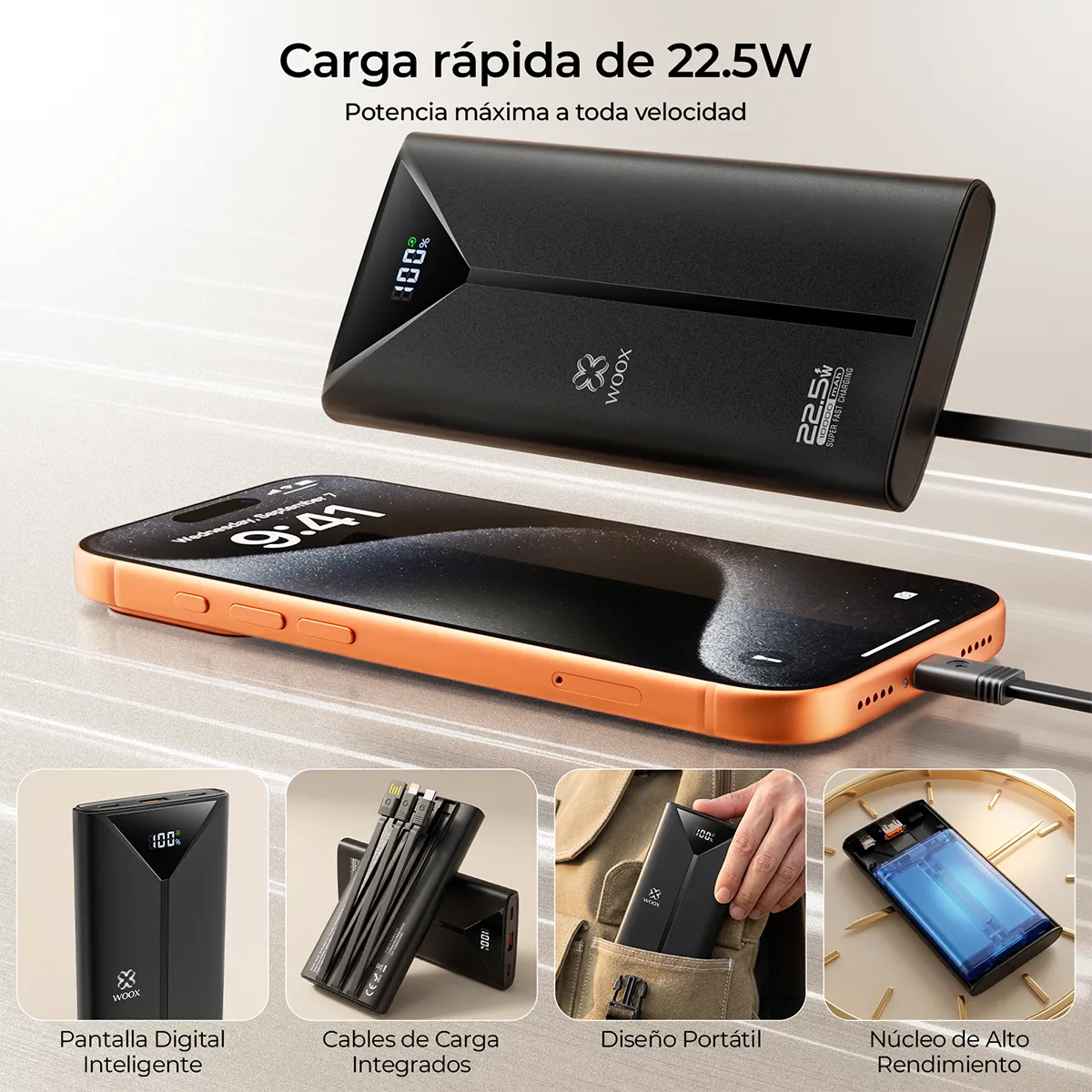 Power Bank WOOX 10000 mAh