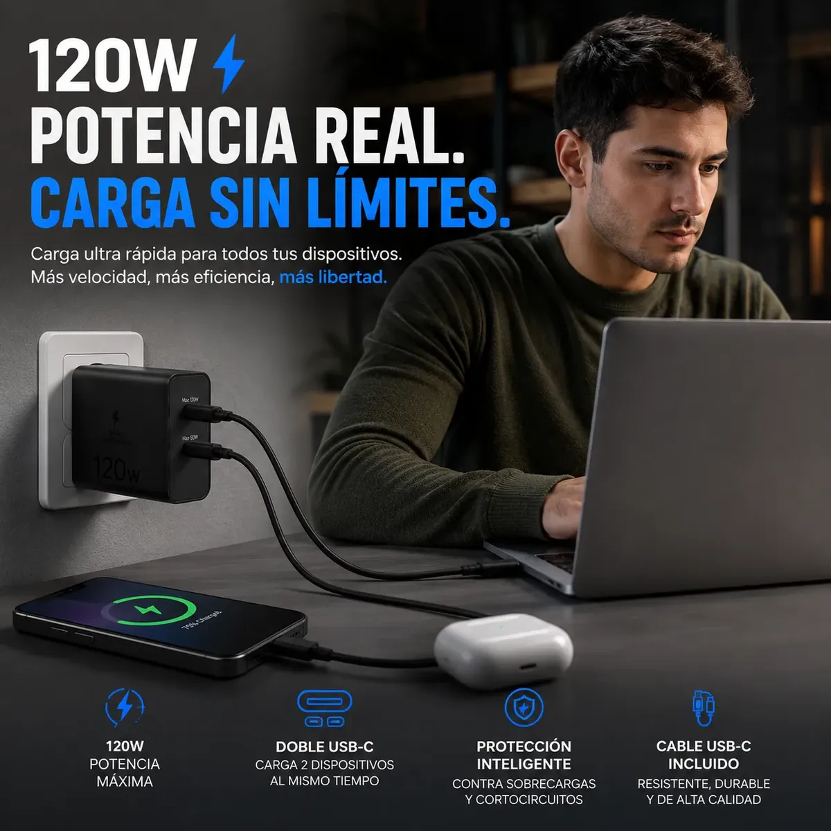 Cargador Samsung 120W PD