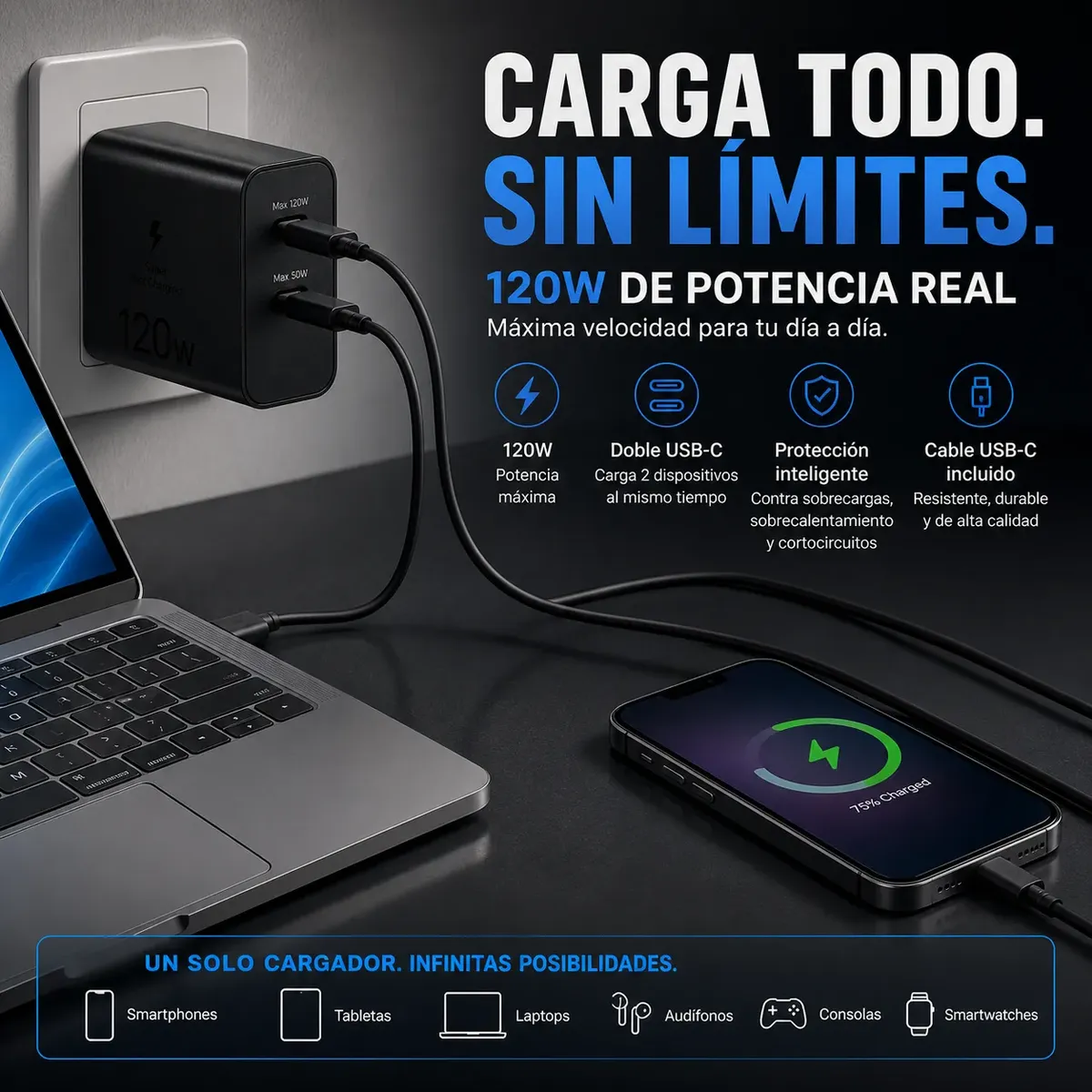 Cargador Samsung 120W PD