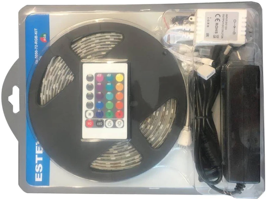 Lampara Tira de Luz Led Con Control Rgb 180 cm