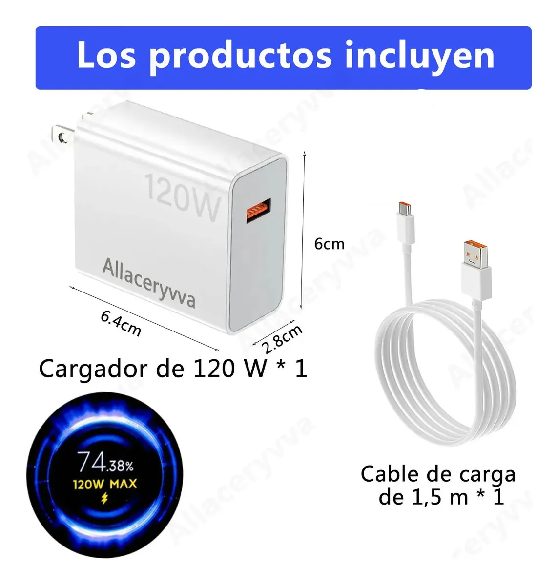 Cargador Xiaomi 120W Gan Power Adapter